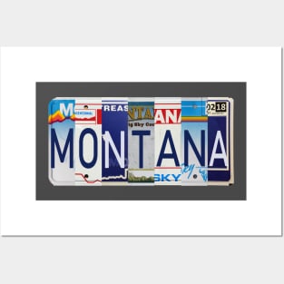 Montana License Plates Posters and Art